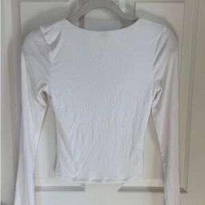 Elegant White Long Sleeve Top